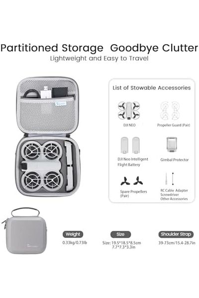 Cesiro SKYREAT Carrying Case for DJI Neo, Portable Travel Bag, Compact Storage Bag