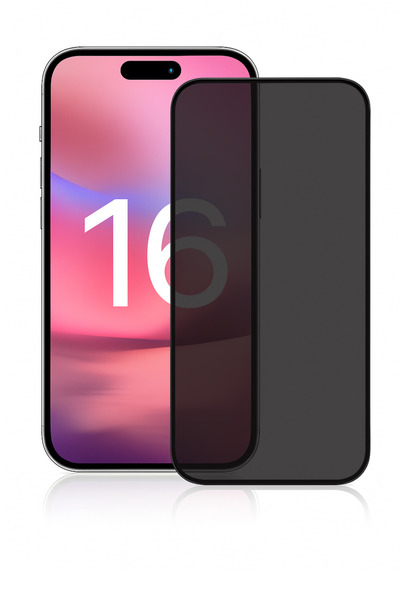 yubu Apple iPhone 16 Temperli Cam Privacy Hayalet Tam Kaplama Kırılmaz Ekran ...