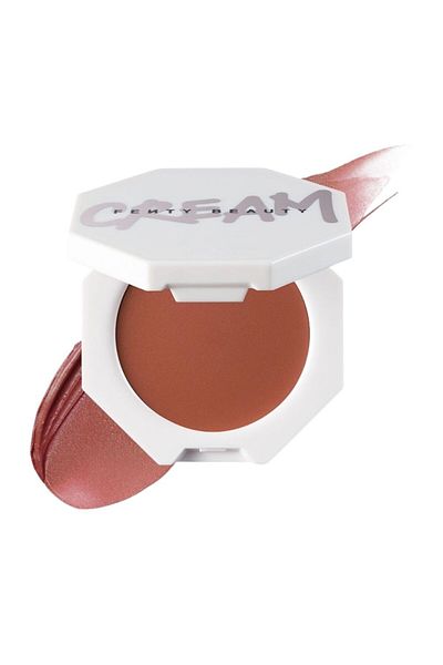 FENTY BEAUTY Fenty Cheeks Out Cream Blush 10 Rosé Latte – Soft Bronzed Nude Natural Cream Blush, 3g