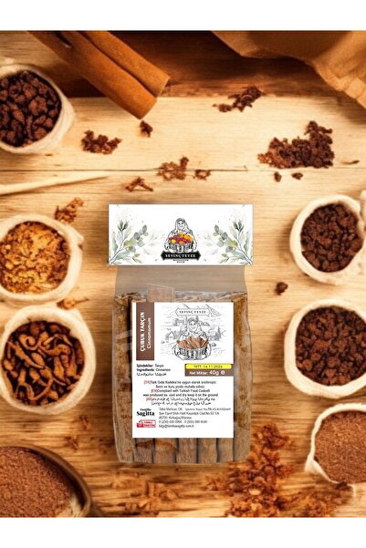 Organik Teyze Sevinç Teyze Çubuk Tarçın, Kabuk Tarçın, Cinnamon Sticks, Cinnamomum Verum 40 G.