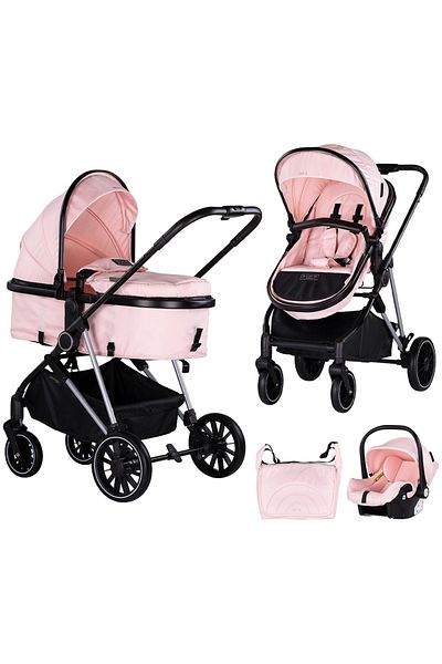 Chipolino Baby stroller 3 in 1 Chipolino Aura pink marshmallow