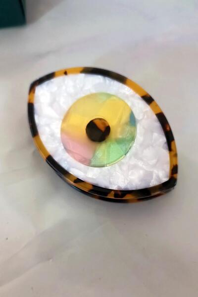 New Obsessions Luxury Bone Latch Buckle - Evil Eye