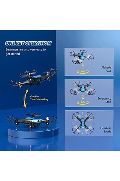 Cesiro Tech rc drone for kids Beginners Mini drone without camera Dual battery 16 minutes flight time