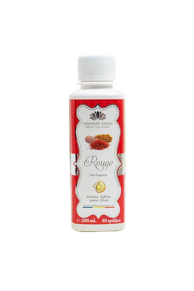 Cashmere Parfum de rufe ROUGE cu iasomie, lemn de chihlimbar, parfum fin, șofran, 200 ml, 40 spălări