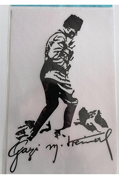 Genel Markalar Süpertrend Atatürk Kocatepe Araba Çıkartması Sticker Siyah
