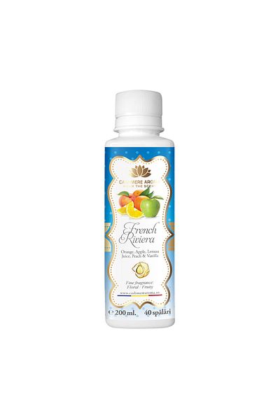 Cashmere Parfum de rufe FRENCH RIVIERA cu arome de portocală, măr verde, piersică, suc de lămâie și vanilie, 200 ml