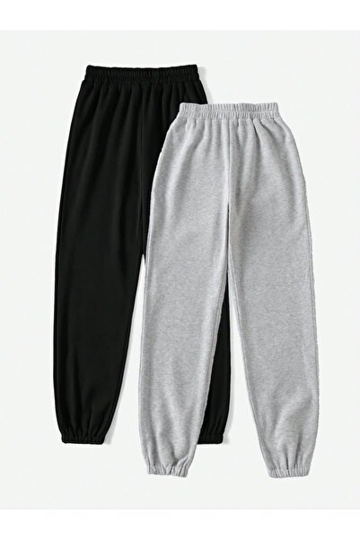 UYN SPORT 2 τεμάχια μαύρο-γκρι φούτερ παντελόνι jogger