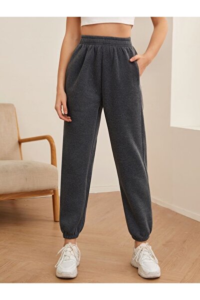 UYN SPORT Φούτερ με ελαστική μέση και καπνιστό χρώμα Jogger Paça