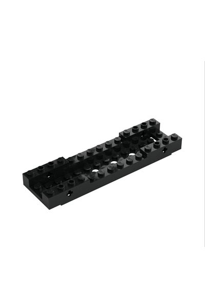 LEGO Accessory Custom Vehicle Base 4 X 14 X 1 Car Fender Black Vehicle Base 1 Piece