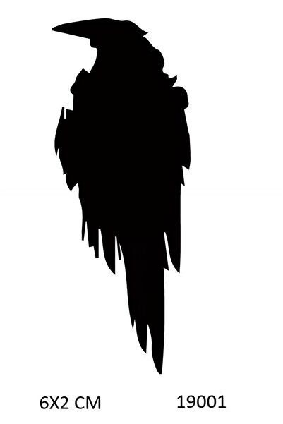 Genel Markalar Gizemli Karga Geçici Dövme Şablonu