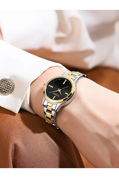 Curren -9094 Original Brand Stainless Steel Band Wrist Watch For Women With Free Box