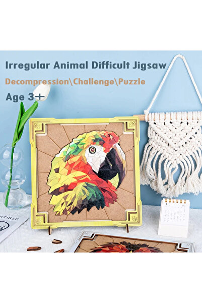 sallma Wooden Puzzle with Frame, Parrot, 120 pieces, 3 years+