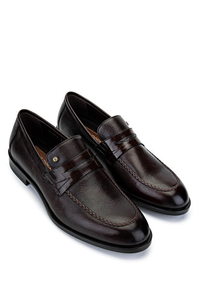 Tamer Tanca Erkek Hakiki Deri Kahverengi Klasik Ayakkabı