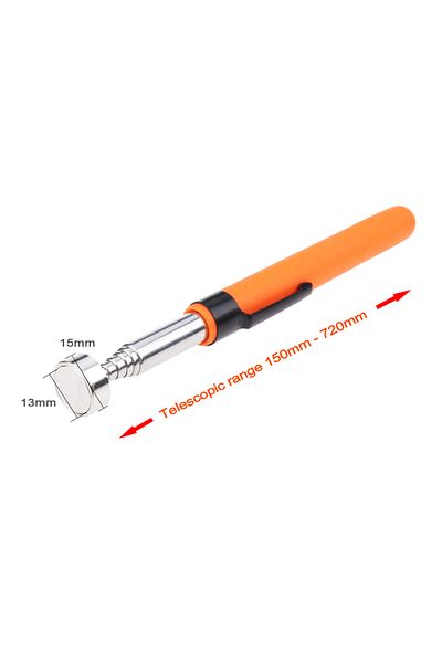 Choice 8lb Orange Mini Portable Telescopic Magnetic Magnet Pen Handy Tool Capacity For Picking Up Nut Bolt