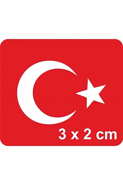 Genel Markalar Ay Yıldız-3 Türk Bayrağı Tattoo Geçici Dövme Şablonları Kına K...