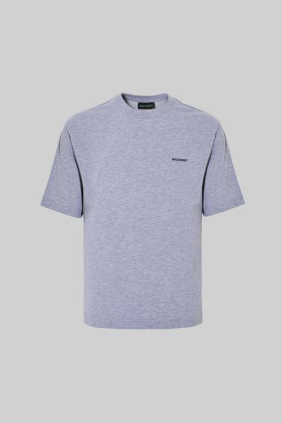 Machinist Relaxed Basic Thin Cotton T-Shirt Gray Melange