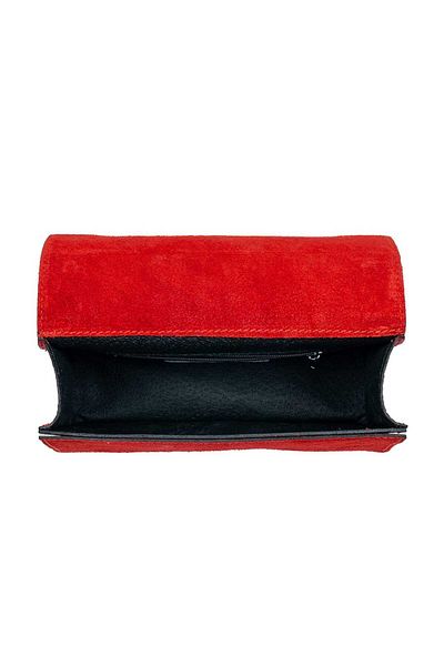 Toro Nero Women's red genuine leather bag Ayana