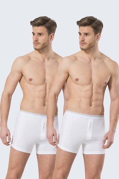 TÜREN Ανδρικά μπόξερ με κουμπιά Türen Lycra (Συσκευασία 2)