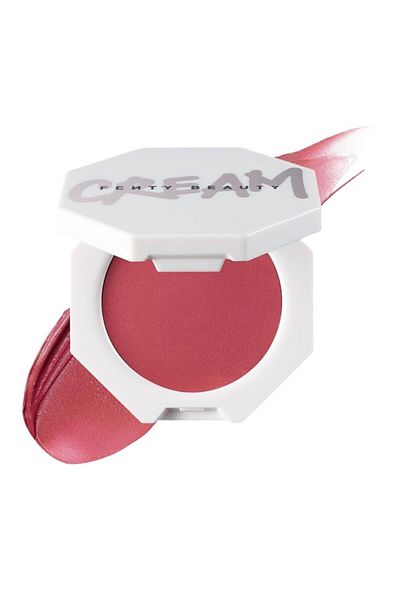 FENTY BEAUTY Fenty Cheeks Out Cream Blush 08 Summertime Wine – Soft Berry Shimmer Glow Blush, 3g