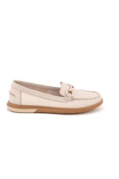 Venüs 25484103Y Women's Genuine Leather Crepe Sole Loafer Shoes