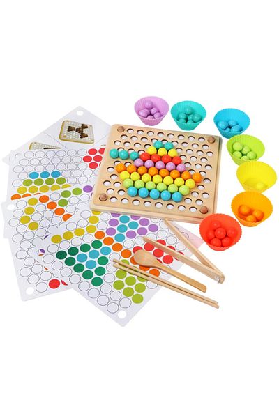 OEM Montessori educational wooden game for memory, matching and sorting