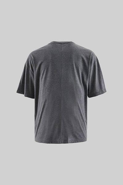 Machinist Men's Basic Super Cotton Oversize Smoked T-Shirt