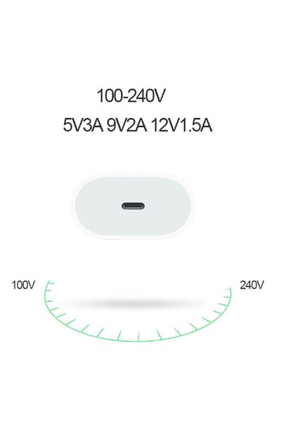 BOEM Încărcător rapid de 20W și cablu de date USB-C Lightning cu încărcare rapidă de 1 m, compatibil cu Apple iPhone
