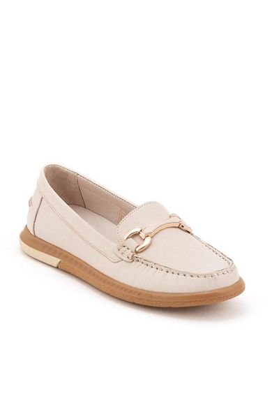 Venüs 25484103Y Women's Genuine Leather Crepe Sole Loafer Shoes