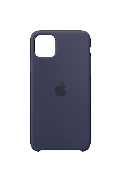 Apple Husa de protectie Apple pentru iPhone 11 Pro Max, Silicon, Midnight Blue