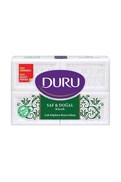 Duru Molded Soap Pure Natural Classic 4 Pieces - White