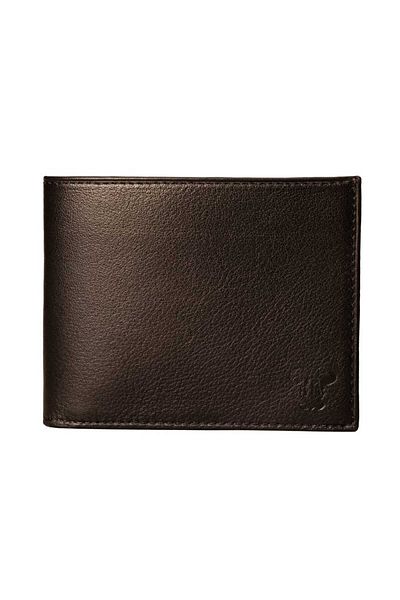 Toro Nero Men's Wallet Made Of Genuine Black Leather No Line Wallet