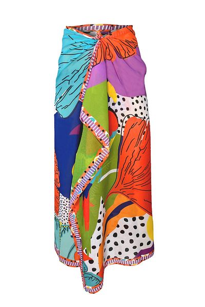 Bolder Shelly Chiffon Cockatoo Pareo (150*100 cm)