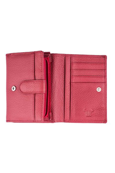 Toro Nero Women's wallet made of genuine leather, red Little