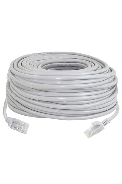 OEM Cablu de rețea LAN, RJ 45, PVC, 30 m, Gri