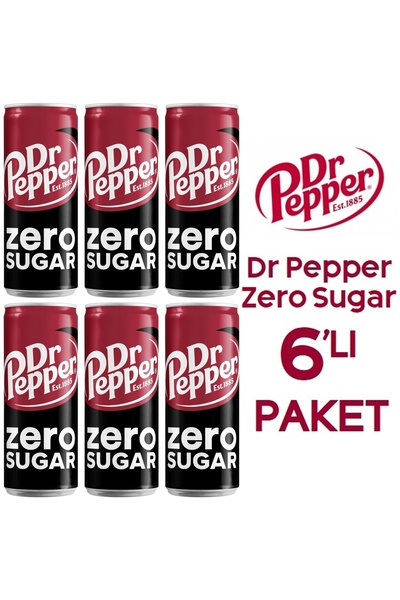 Dr. Pepper Dr Pepper Zero Sugar 330ml 6'lı Paket
