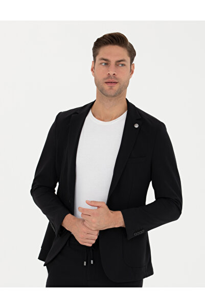 Pierre Cardin Siyah Body Esnek Fit Blazer Ceket 50287491-VR046