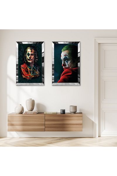 Zevahir Mobilya Dekorasyon ΣΕΤ ΤΡΑΠΕΖΙ ΜΕ ΔΙΠΛΟ MDF JOKER ΜΕ ΑΣΗΜΕΝΙΟ ΚΑΘΡΕΦΤΗ ΠΛΕΞΙΓΚΛΑΣΤΡΟ