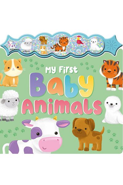 Igloo Books My First Baby Animals - Sparkly Button Sound Book