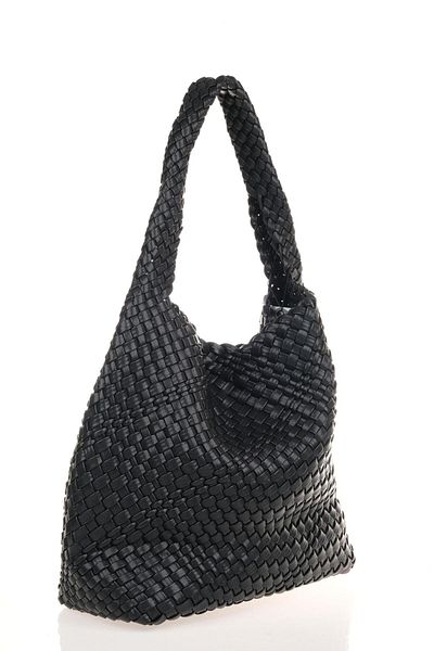 Liva Bag Collection Geantă de umăr pentru femei Queen Elizabeth din piele de paie