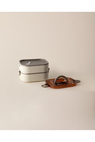 Madame Coco Rily 2 Tier Storage Container - Beige