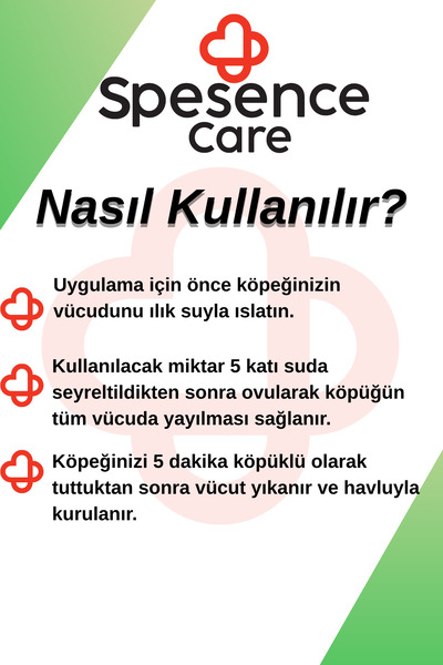 Spesence Care Kedi ve Köpekler İçin Bit,Pire,Kene ve Parazit Şampuan 250ml