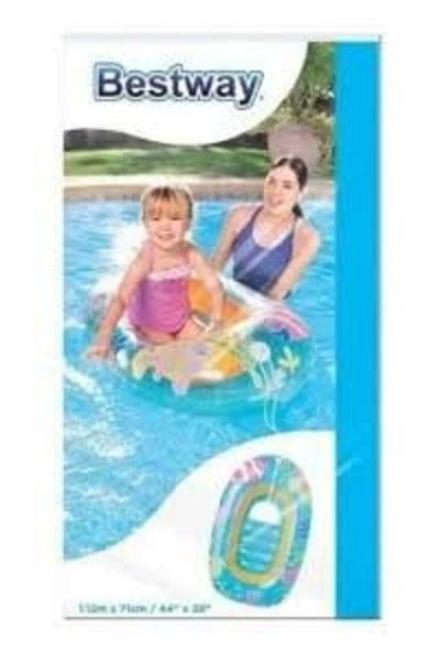 BESTWAY Sea Set Childrens Raft Yellow 112cm Assorted - 1 Piece