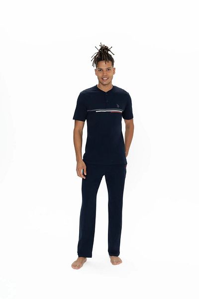 U.S. Polo Assn. Πόλο Ασν. Σετ ανδρικής πιτζάμες με κουμπιά