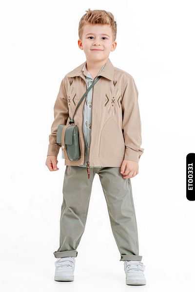xo kids moda Boy's Top and Bottom Suit 4-8 Years 6530