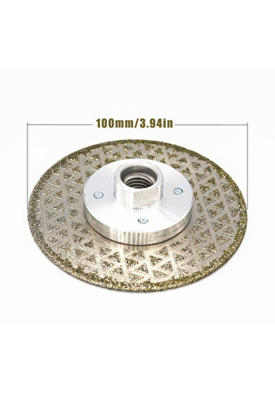 Choice1 100mm 1pc M14 Vacuum Brazed Diamond Cutting Wheel Saw Blade Double Si...