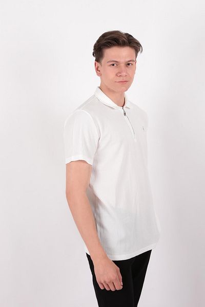 Five Pocket Fp25B2111 Ανδρικό μπλουζάκι με φερμουάρ Polo Neck