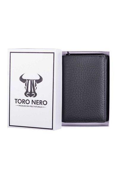 Toro Nero Women's Wallet Made Of Genuine Leather, Black Little