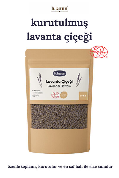 Dr.Lavender Kurutulmuş Lavanta Çiçeği 50 Gr. Lavanta Bahçesinden Lavanta Çiçe...