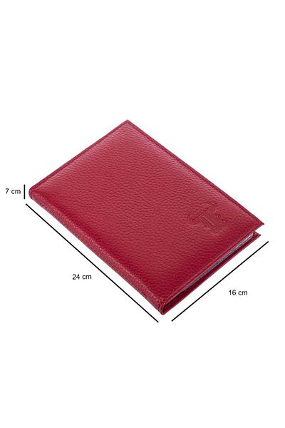 Toro Nero Men's Wallet Made Of Dark Red Genuine Leather Port-document
