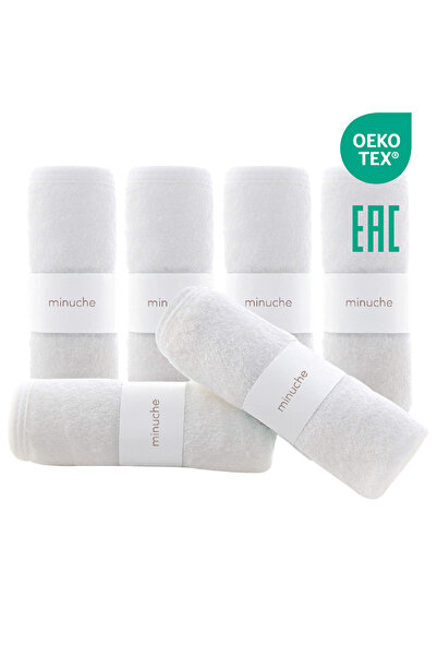 Minuche 6 قطع من مناشف الأطفال المصنوعة من الخيزران - فائقة النعومة والامتصاص للبشرة الحساسة